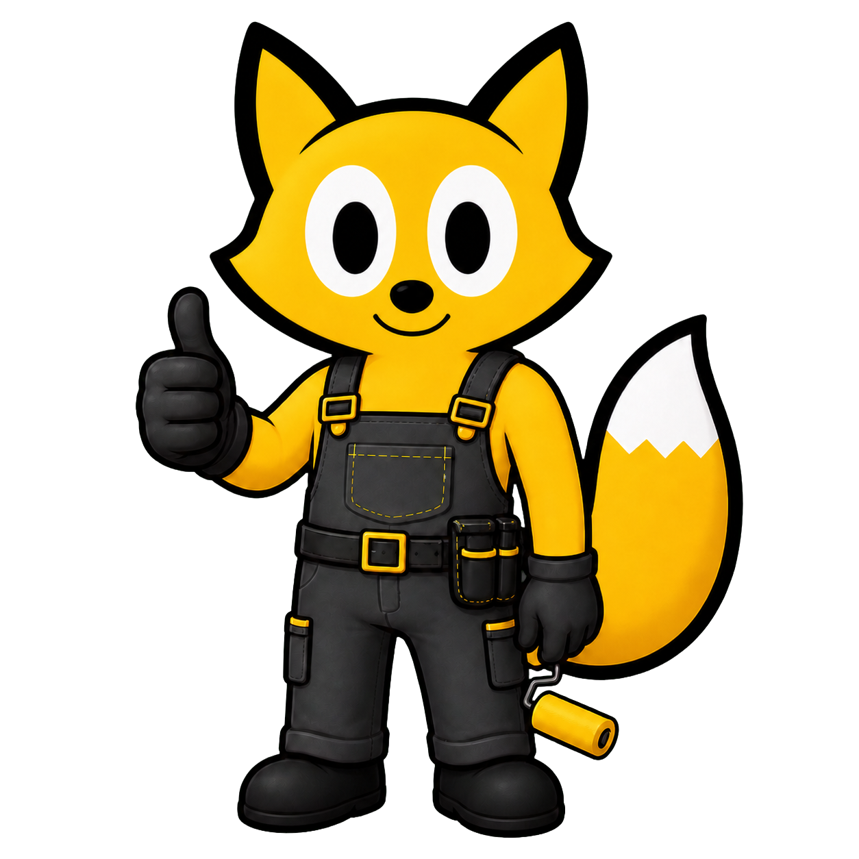 Fox Home Pros worker welcoming visitors with a thumbs-up