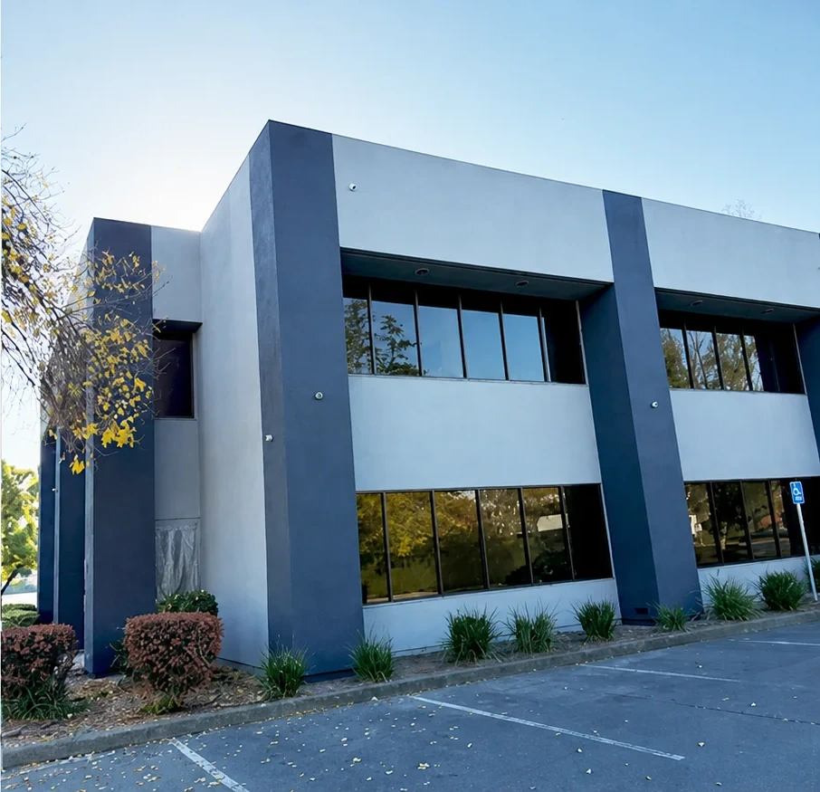 Commercial building after exterior painting